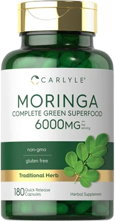 Piping Rock Moringa Oleifera Extract bottle reviewed as a concentrated extract rather than whole-leaf Moringa Powder.
