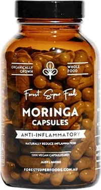 Forest Super Foods Organic Moringa Capsules Forest Super Foods Organic Moringa Capsules with Clean and Conscious badge, ranked as the top moringa supplement.